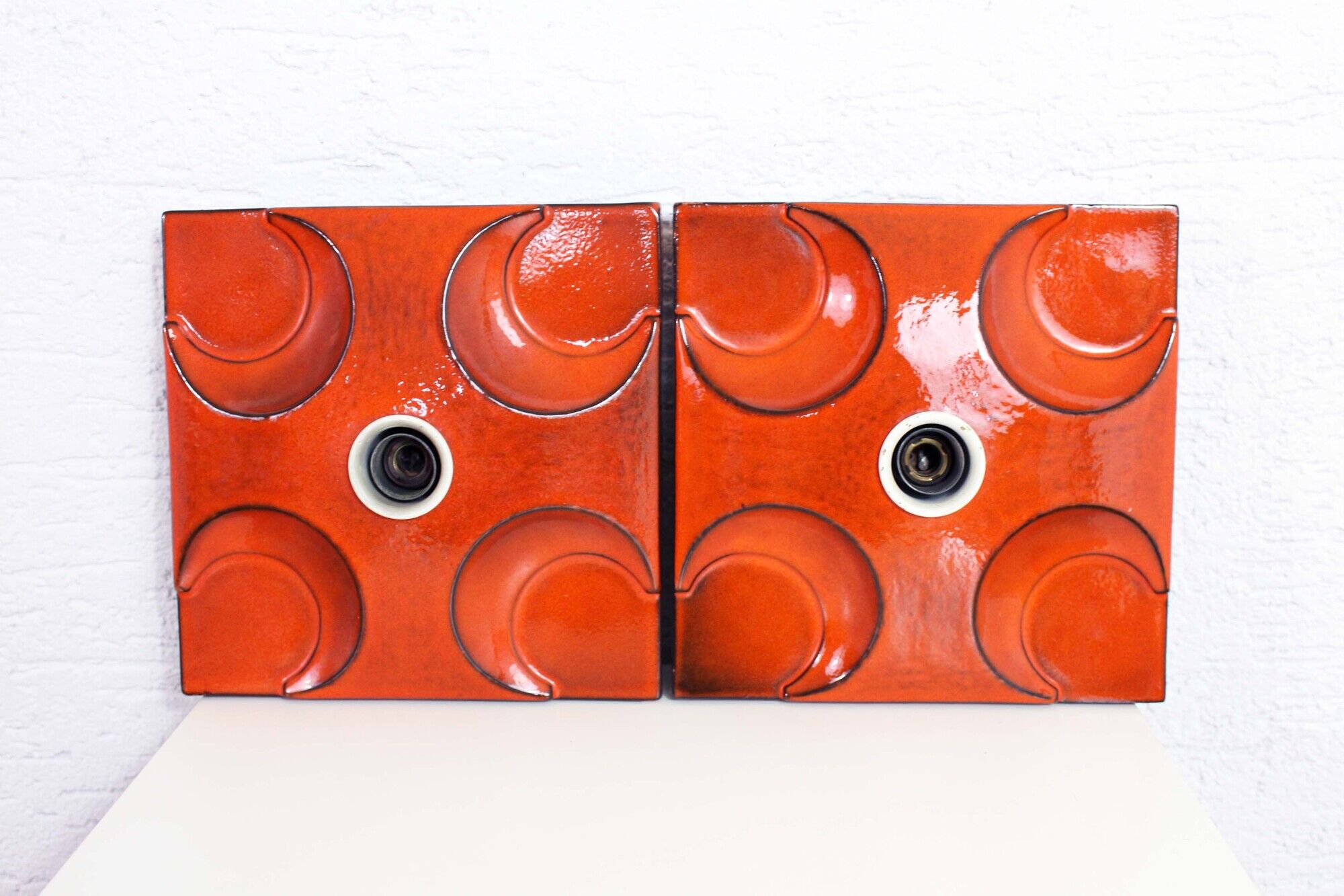 Beautiful wall light Hustadt lights 60s ceramic