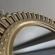 Vintage golden brass sun/flower mirror