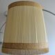 Lampshade fabric pleated fringes