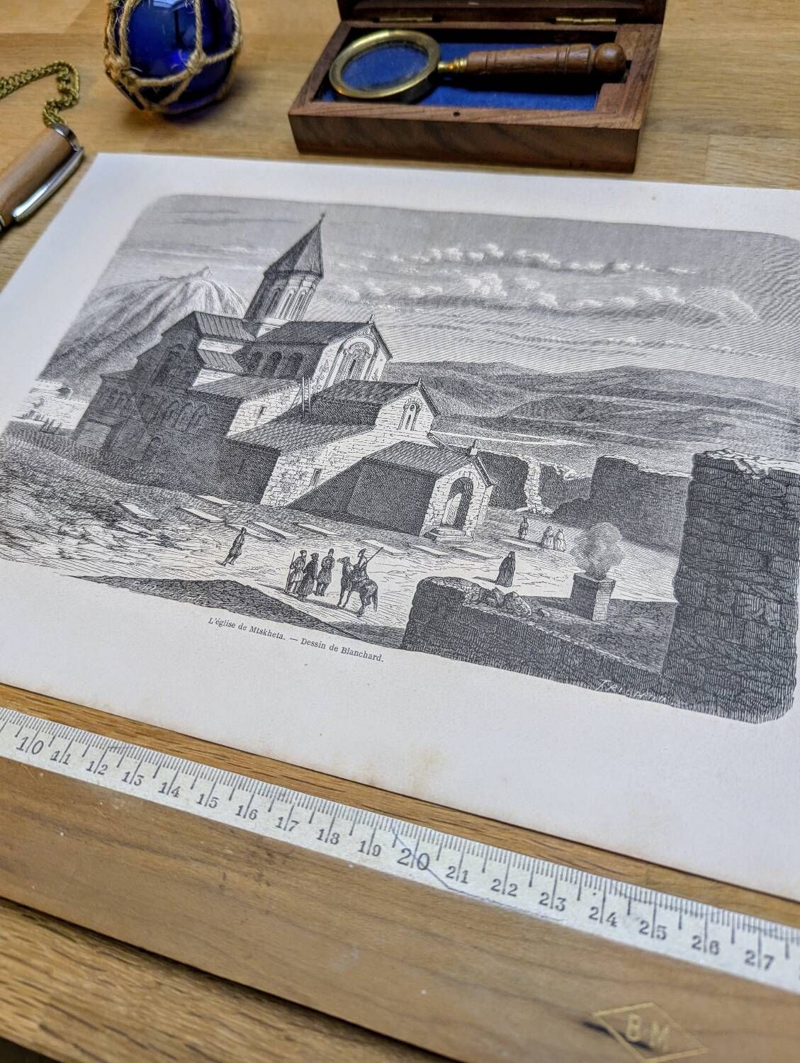 Cathedral of Svetitskhoveli, Georgia. Printed in 1861.