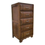 Art Deco oak chiffonier