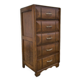 Art Deco oak chiffonier