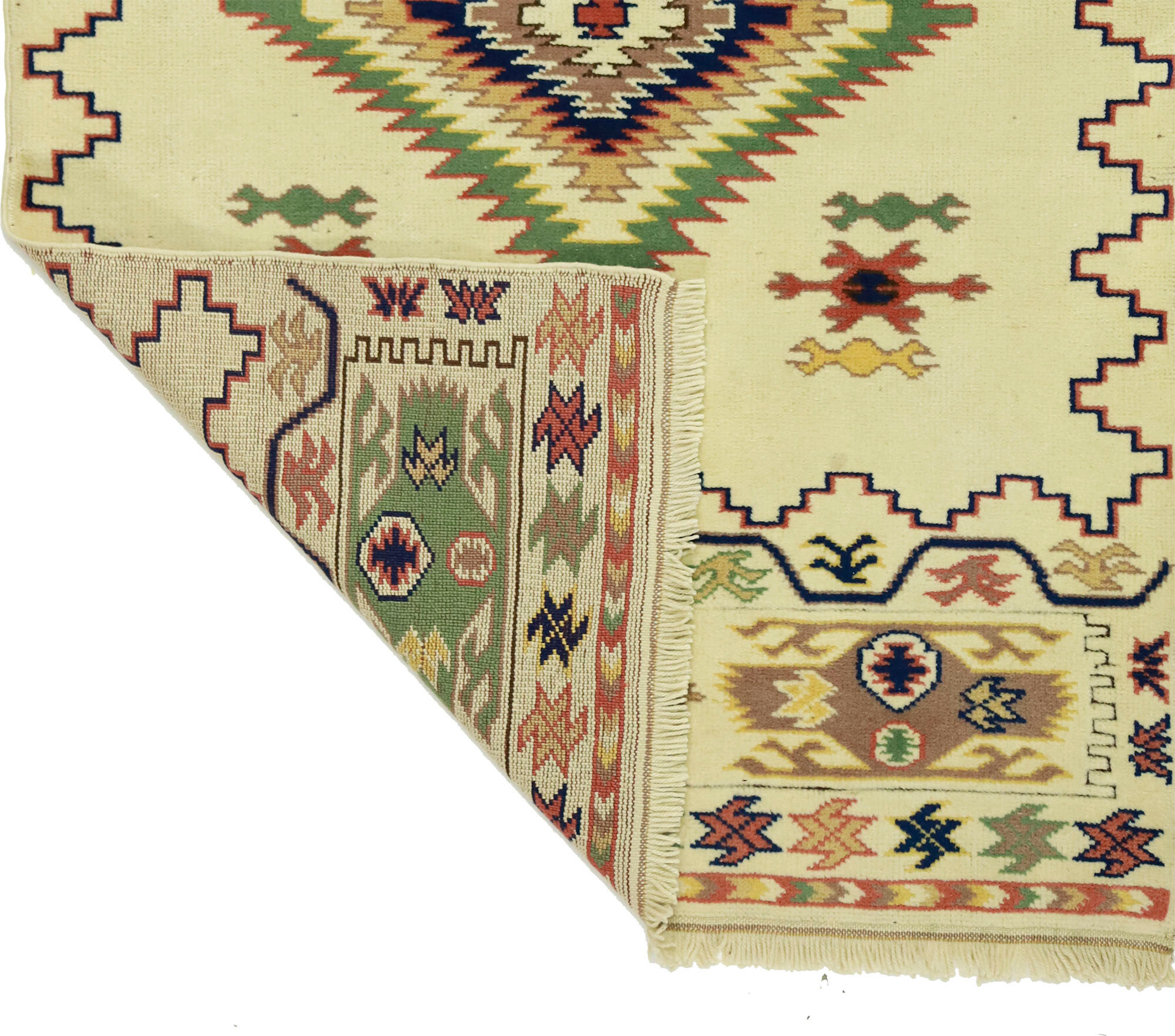 Anatolian handmade vintage rug 169 cm x 107 cm