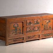 Antique lacquered elm wood buffet – China, circa 1900