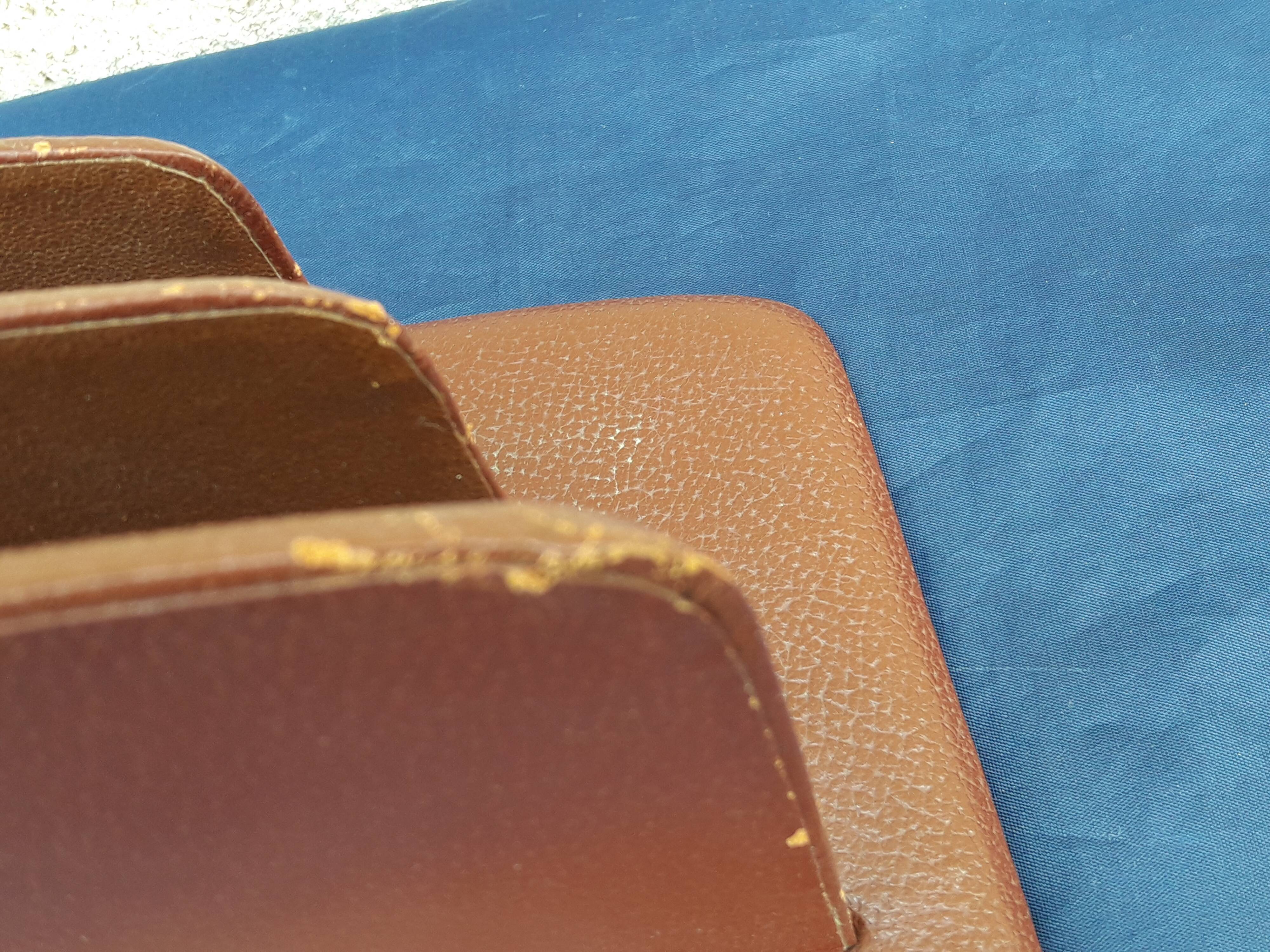 The Tanner's letter mail door in brown leather