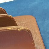 The Tanner's letter mail door in brown leather