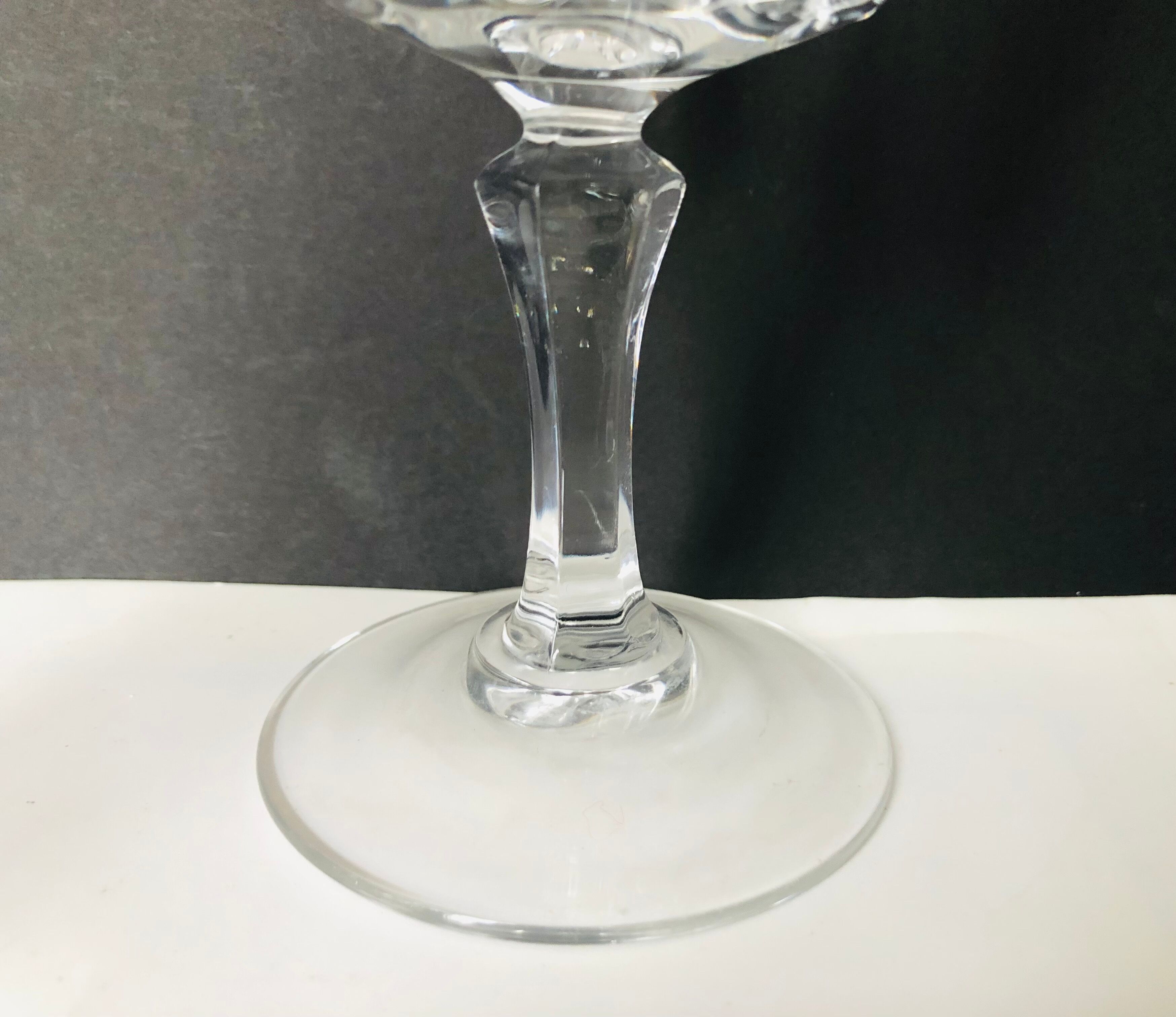 6 crystal water glasses