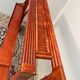 Wicker boat shaped bed by Maugrion 60s -70s