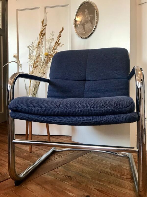 fauteuil vintage tubulaire