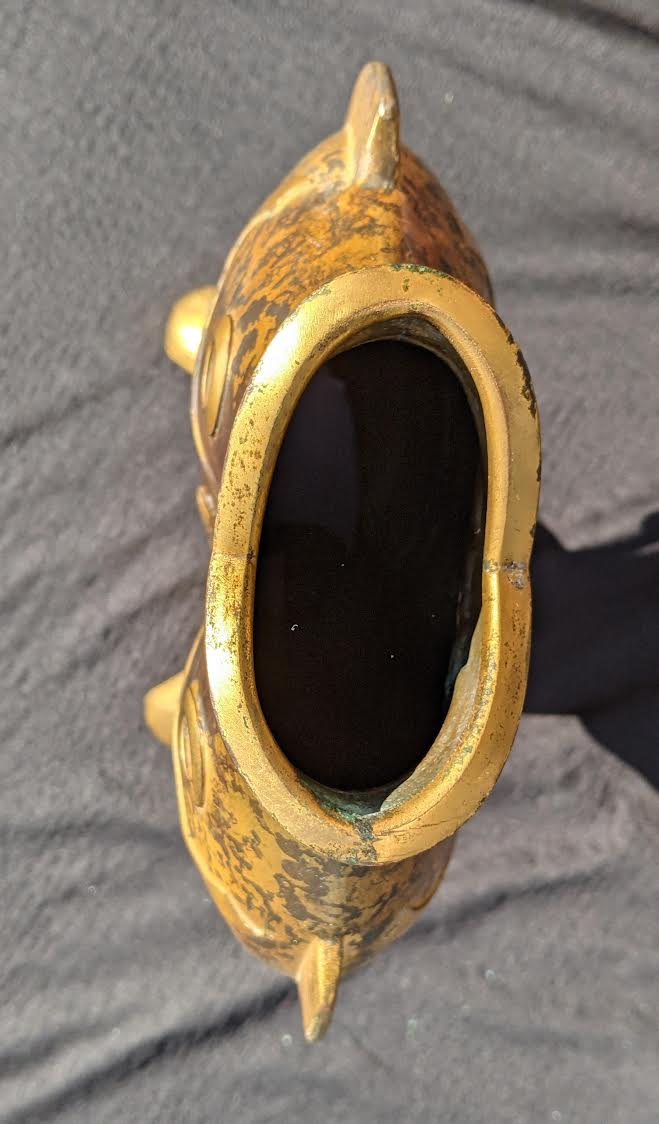 Christofle vase with two fish