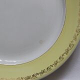 Set of 6 flat plates Luneville, Libourne model, vintage French