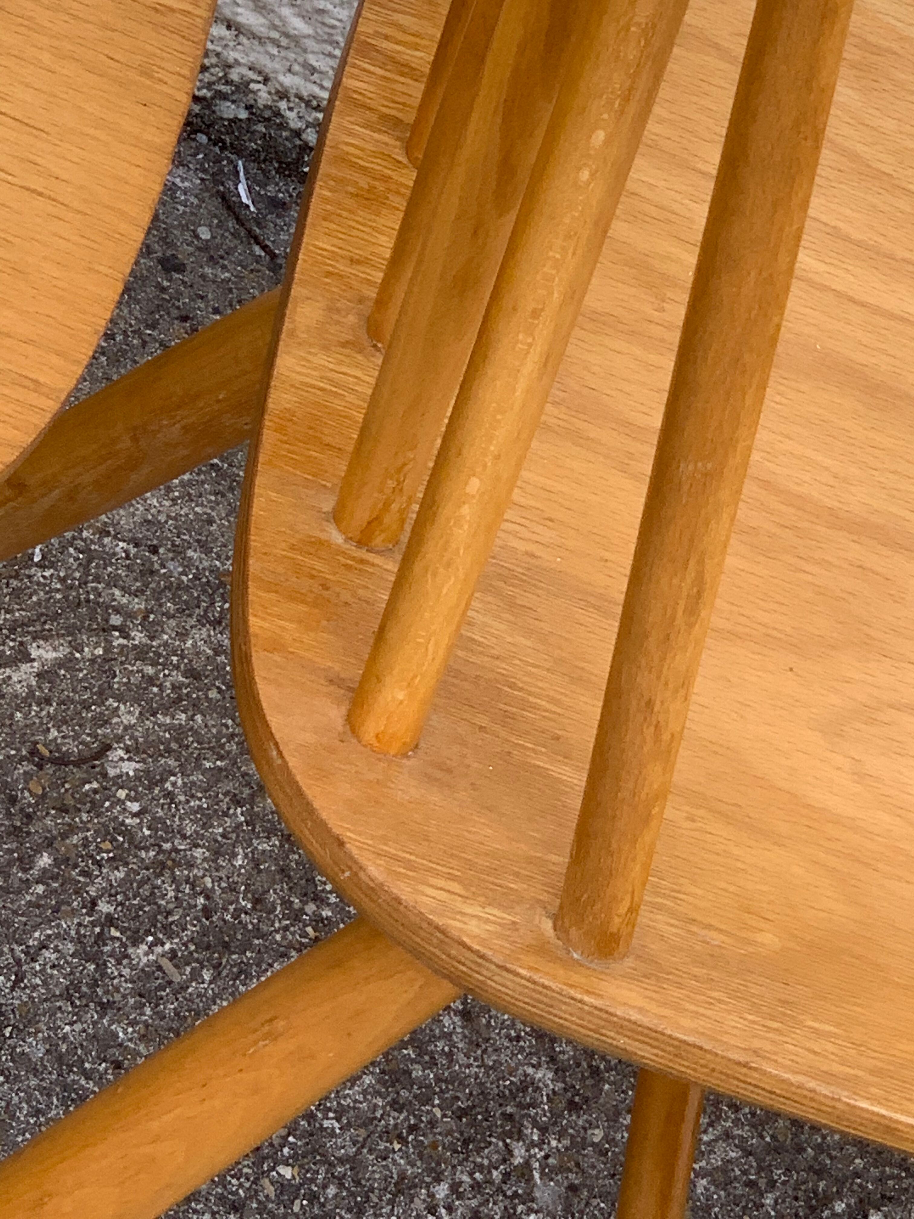 Chaises scandinaves Pinnstol ZPM Radomsko 1950