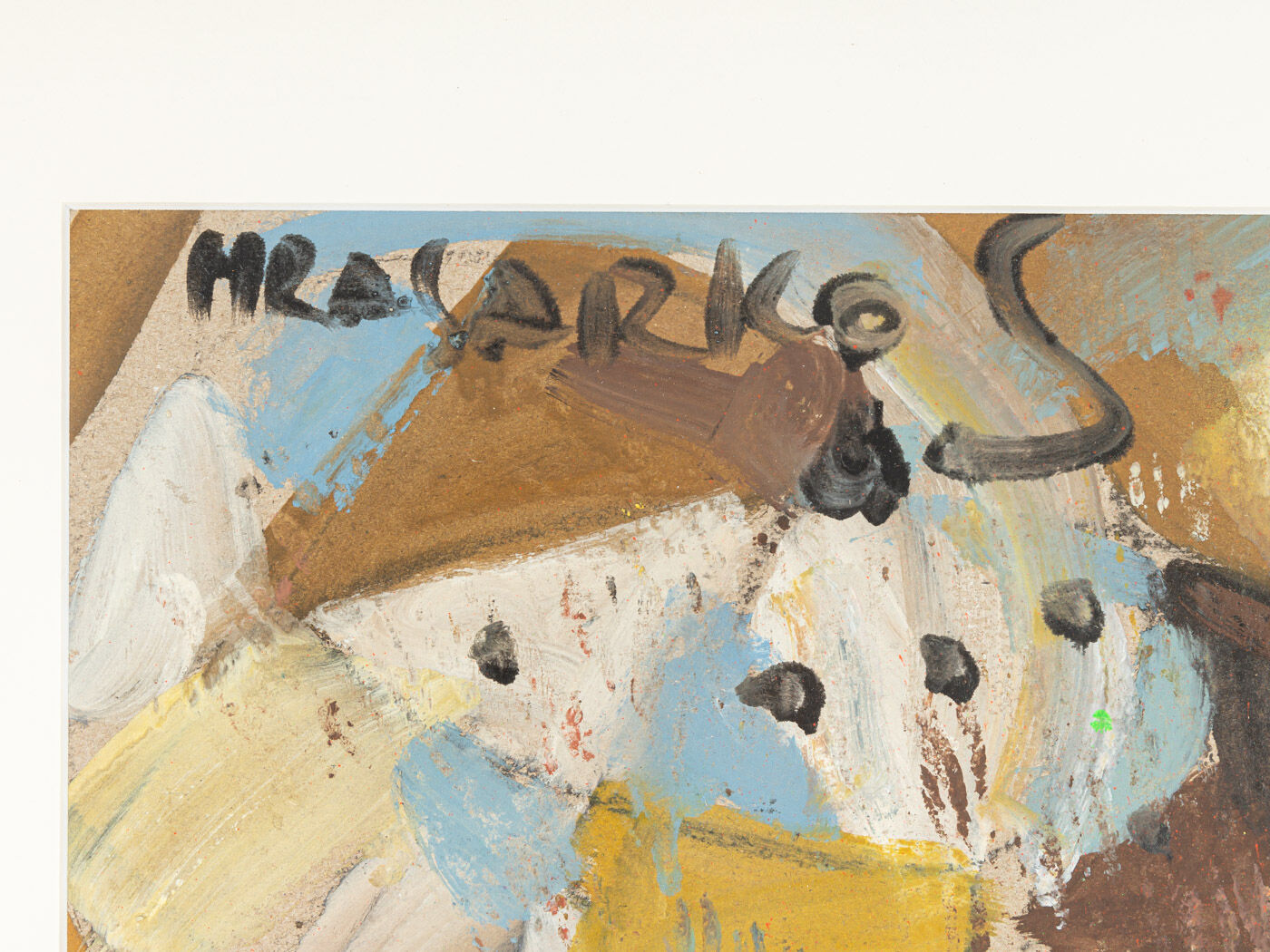 Colorful Fragmentation, Gouache on thick Paper, 81 x 61 cm