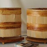Pair of vintage exotic lamps