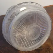 Carafe Jules Grevy 1879 fait main, verre moulé.