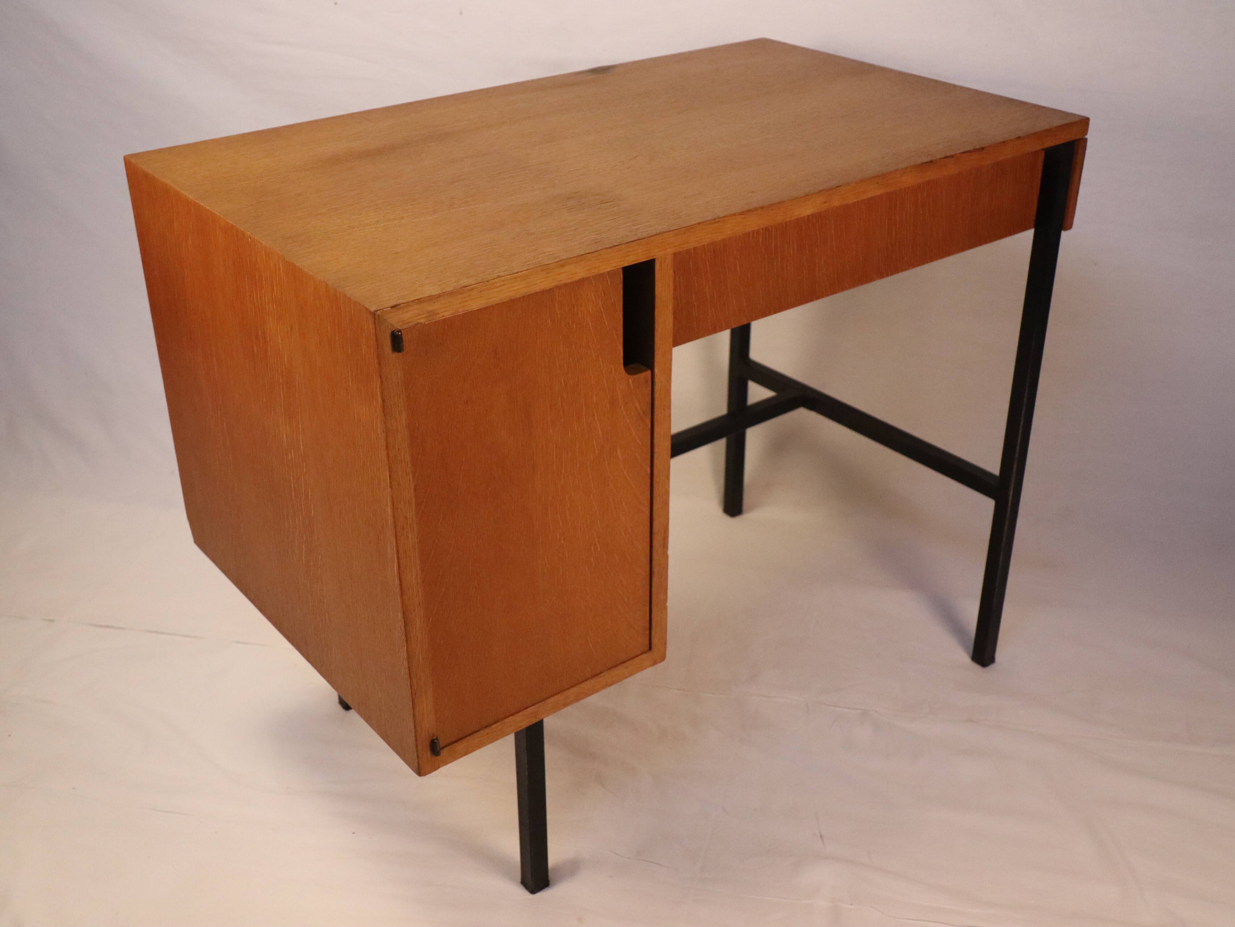 Vintage desk Jacques Hitier 1950