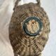 Vintage Spanish wicker demijohn bottle