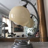 Art Deco lamp in yellow opaline glass