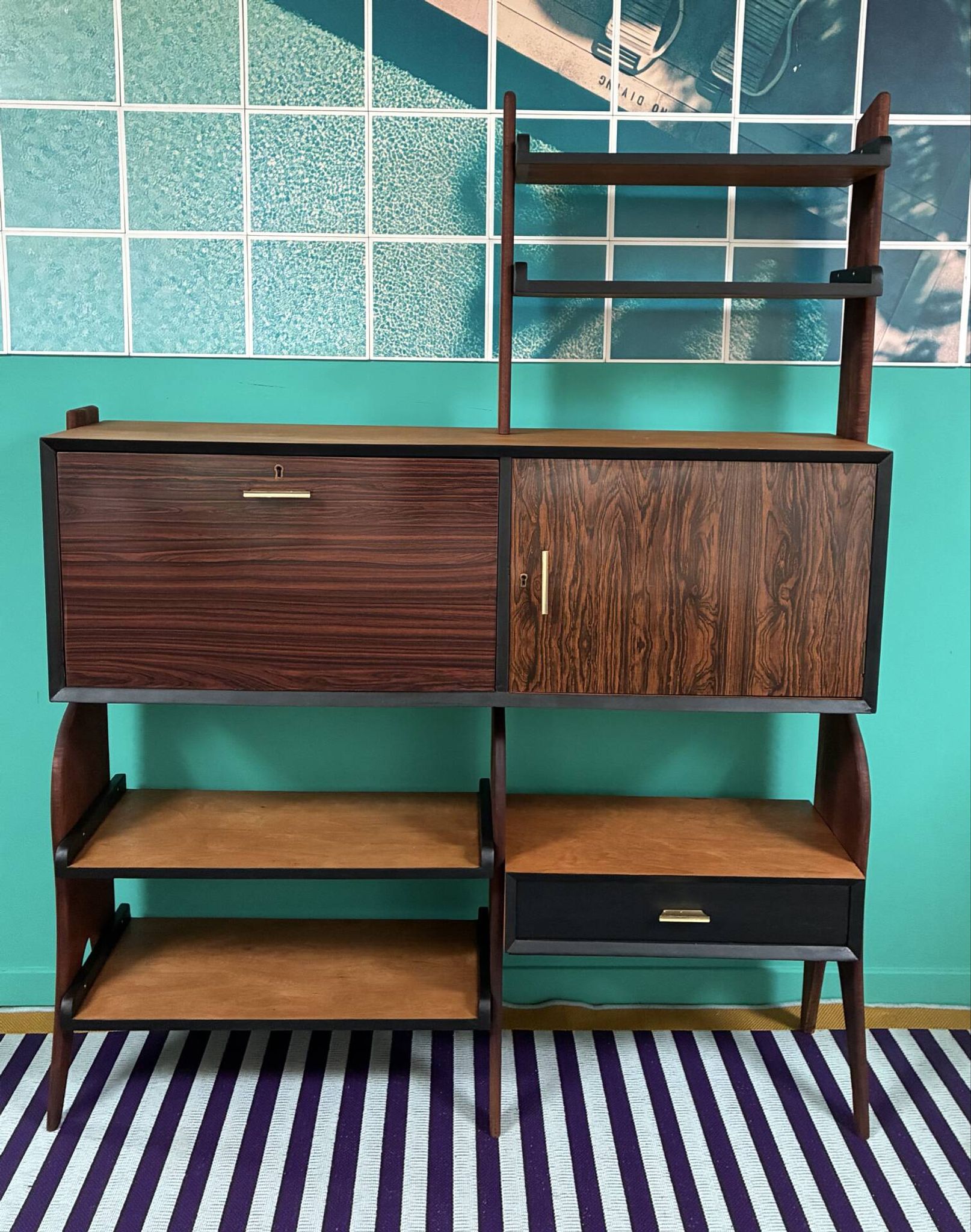 Bibliothèque Vintage Scandinave