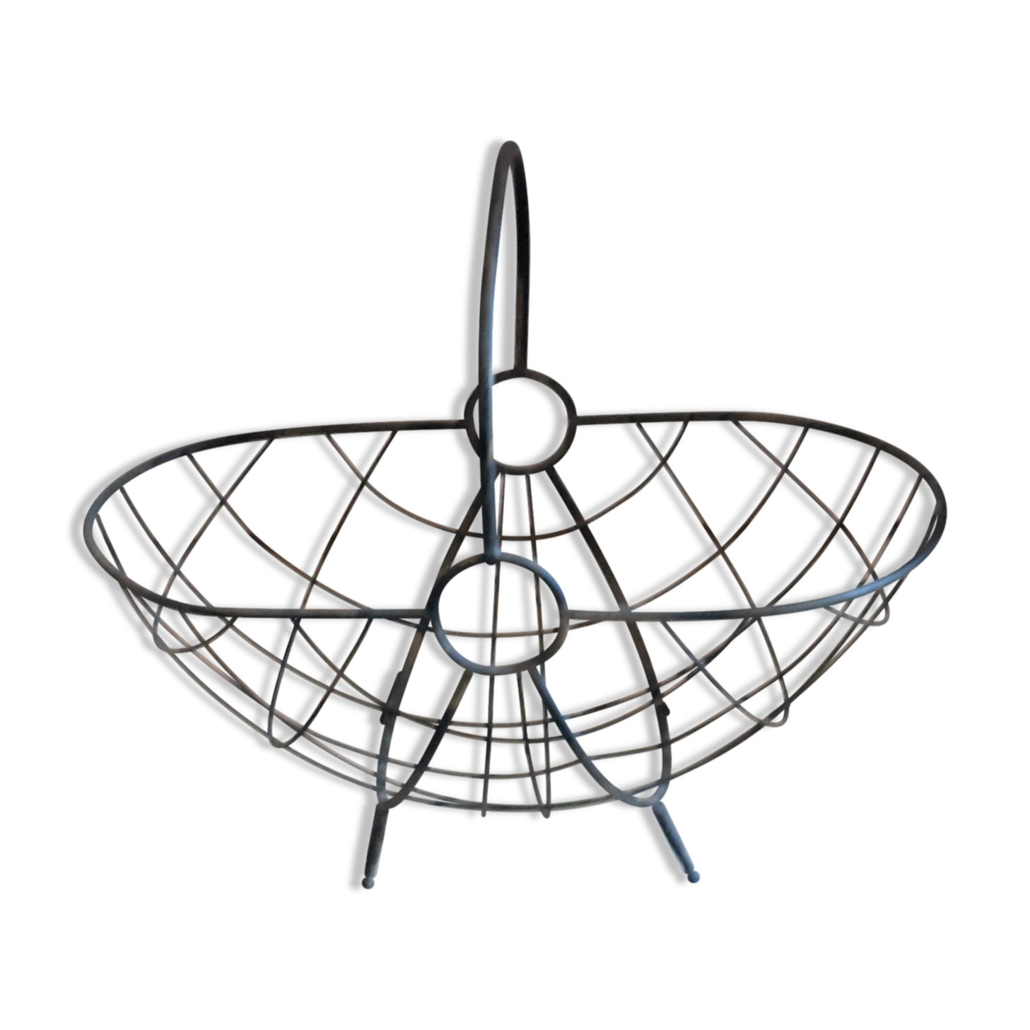 Wrought iron basket