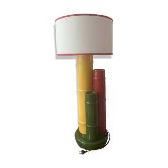 FRANCOIS CHATAIN ceramic lamp bamboo model