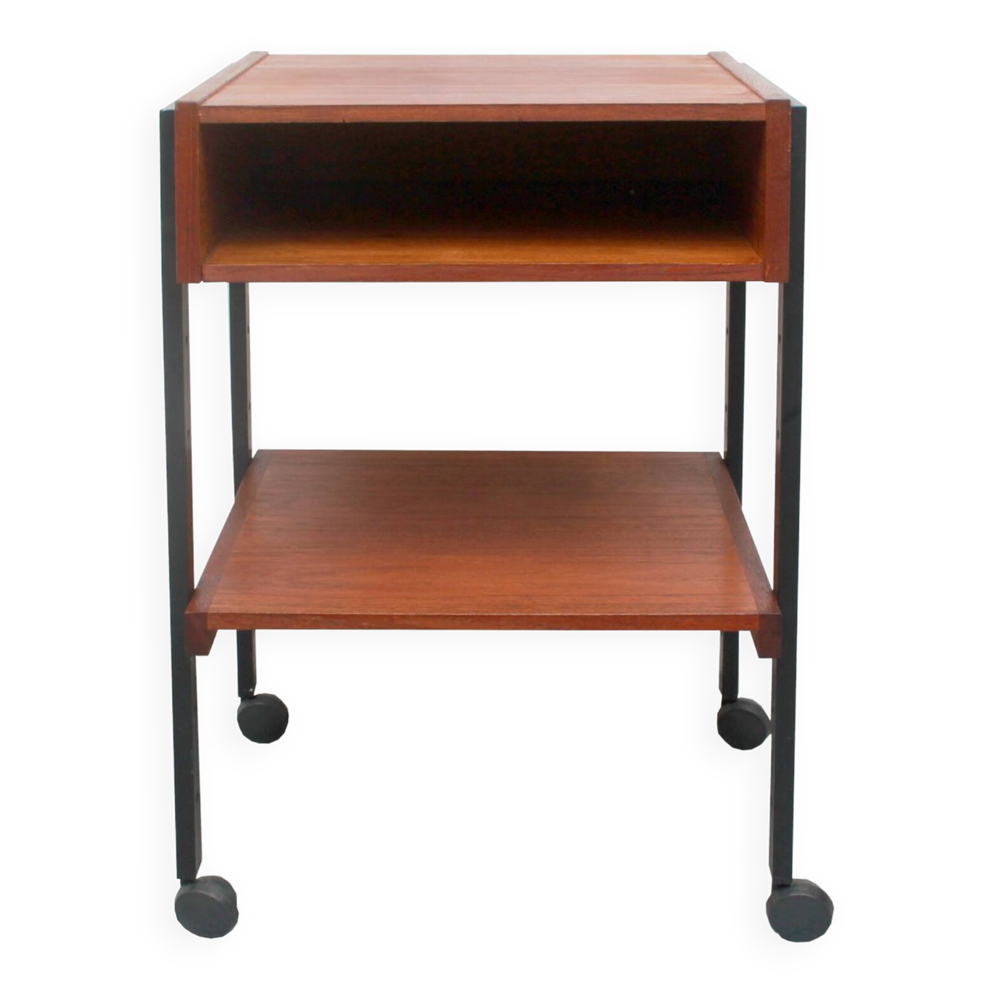 1960s trolley in teak and metal