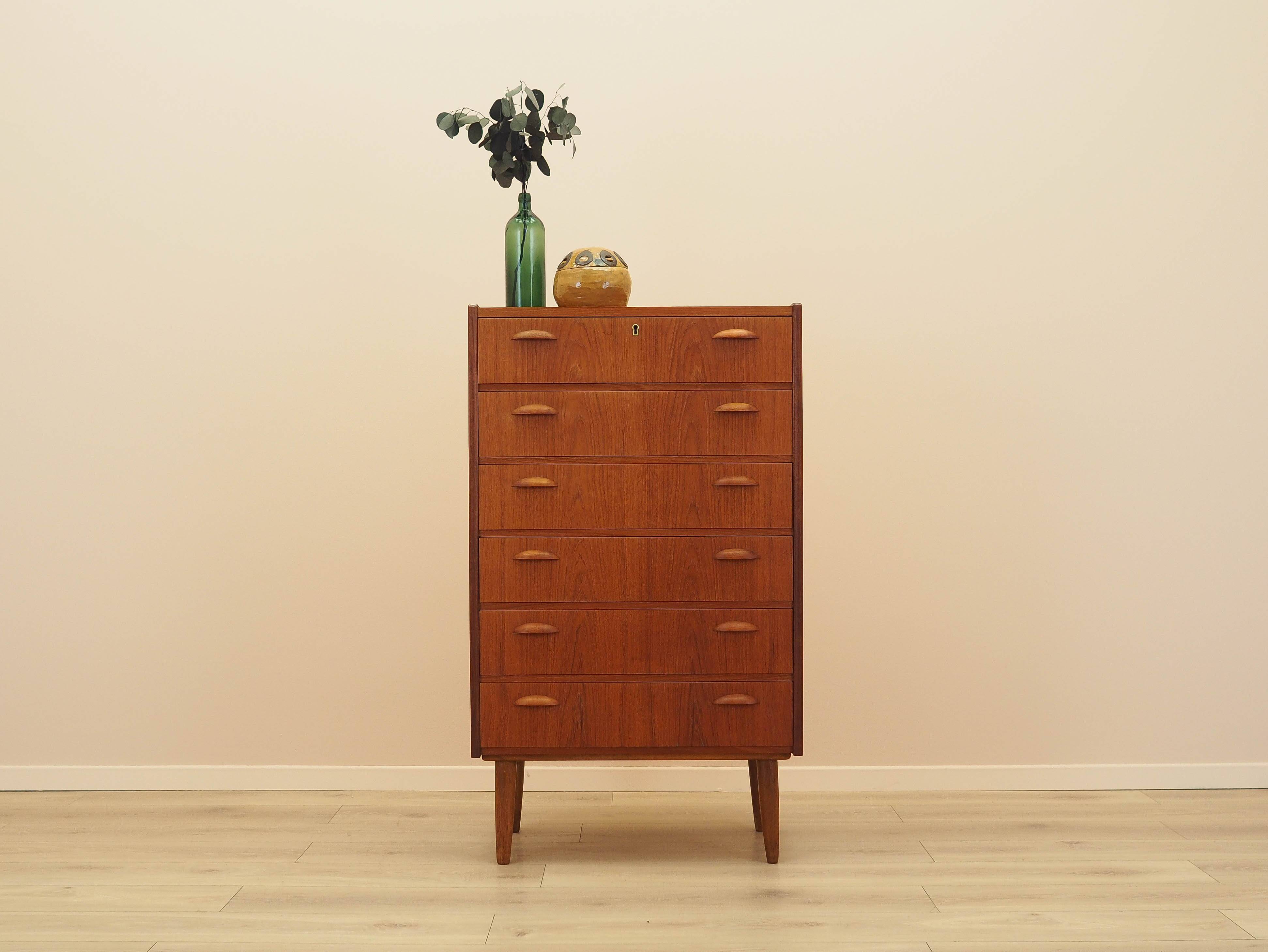Commode en teck, design danois, années 1970, fabriquée au Danemark