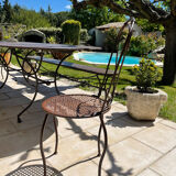 Handcrafted wrought iron garden chair