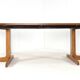 Round extendable dining table 2x 'Vienna' Thonet - mid-century modern style
