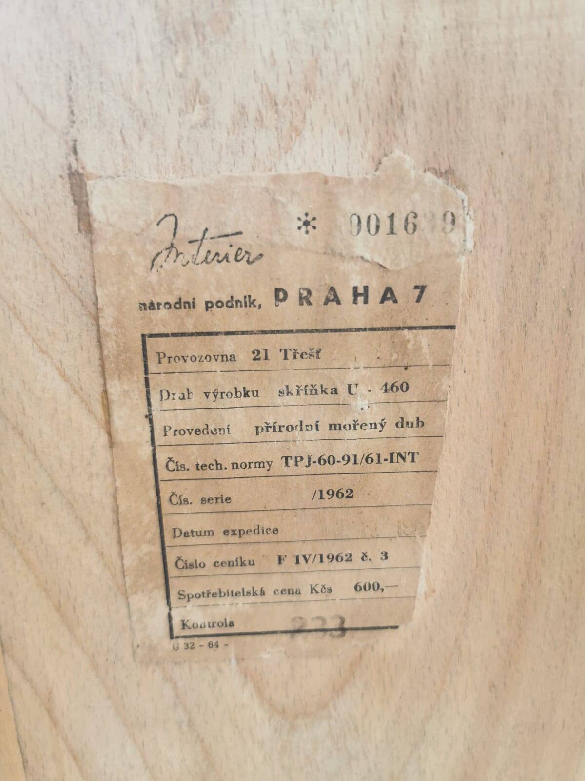 Sideboard by Jiri Jiroutek for Interior Prague, 1960s