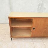 Vintage oak veneer line buffet (2)