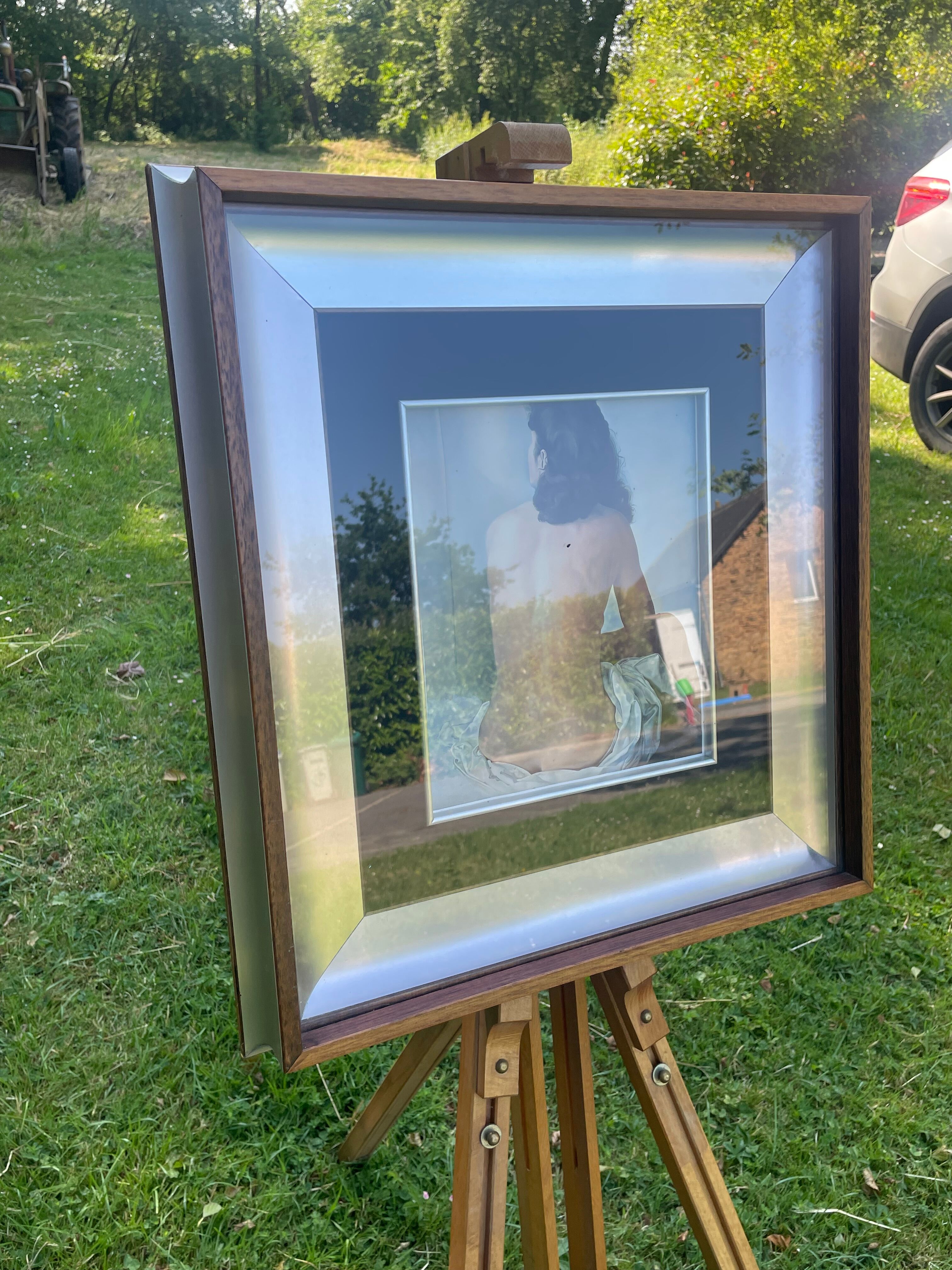 Polished steel frame and glass year 70 - aquati patent