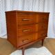 Commode vintage bois laqué