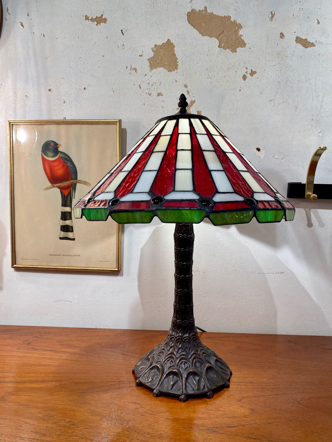 Tiffany style stained glass lamp