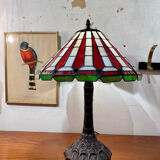 Tiffany style stained glass lamp
