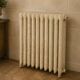 Decorated cast iron floral radiator from the 19th century.