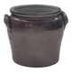 Brown glazed stoneware pot — Antique pottery