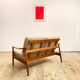 Mid century teak two-seater sofa by Arne Vodder for France and Son, Denmark, 1950s