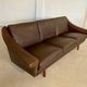 Vintage Danish mid-century retro Aage Christiansen (Matador) leather sofa 60s