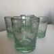 Set of 4 Biot XXL 1960 green Aqua tumblers.