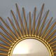 Chaty Vallauris gold metal sun mirror 50 cm