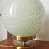 Clichy glass globe laying lamp