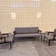 Set of three Belgian sofas