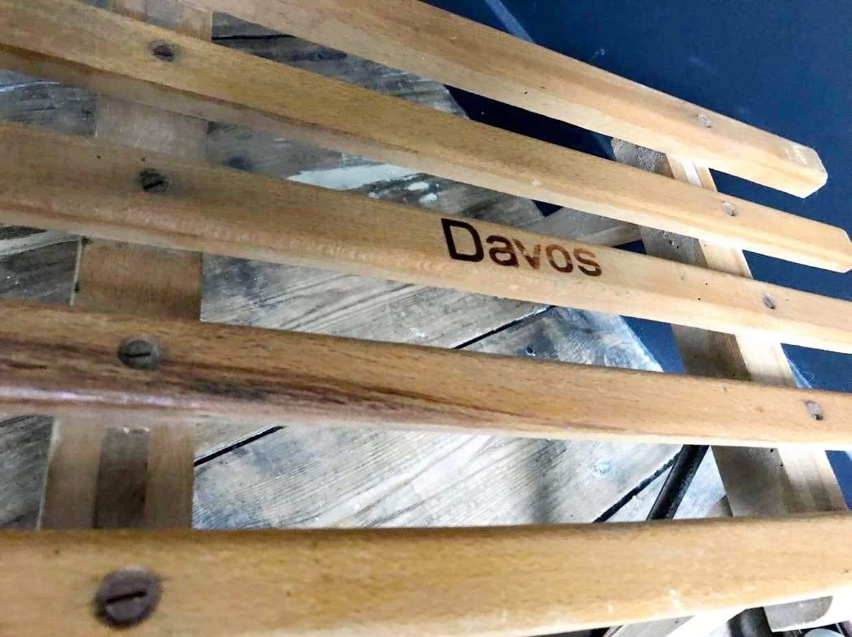 Old Davos and Donnay sleds