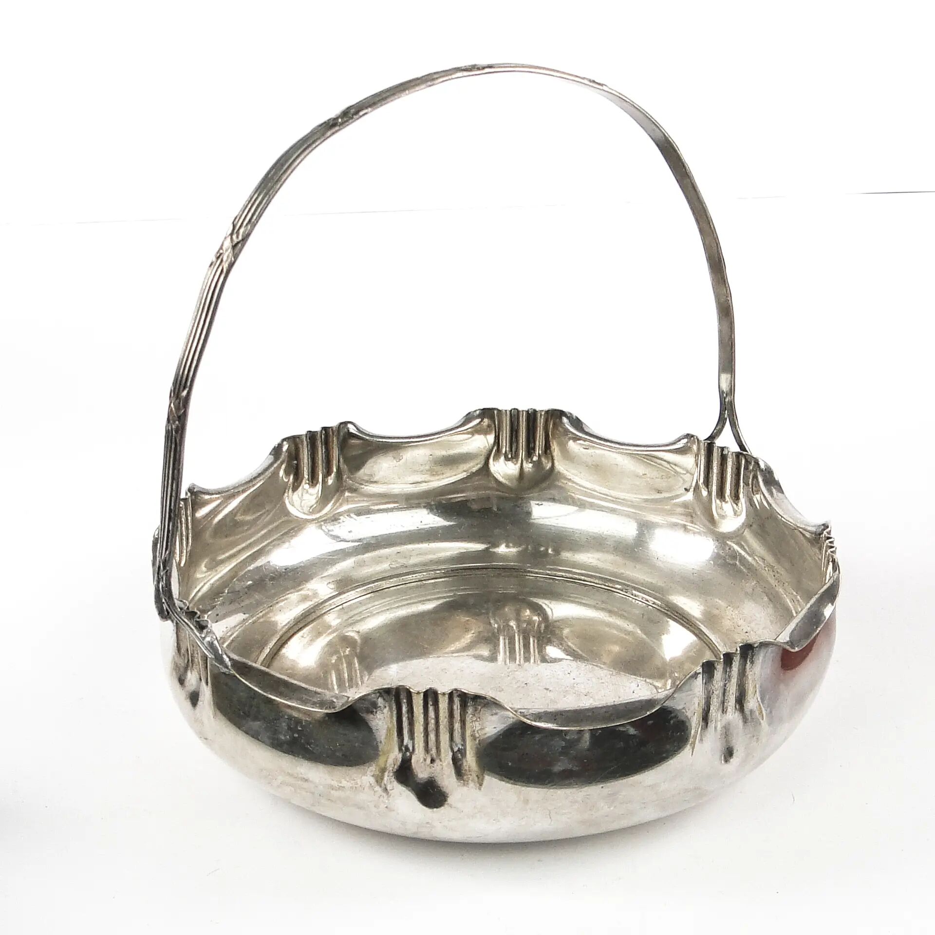 Panier à fruits Art Nouveau, argent, Kaiser, Allemagne, début du 20e siècle