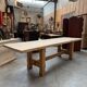Large oak office table
