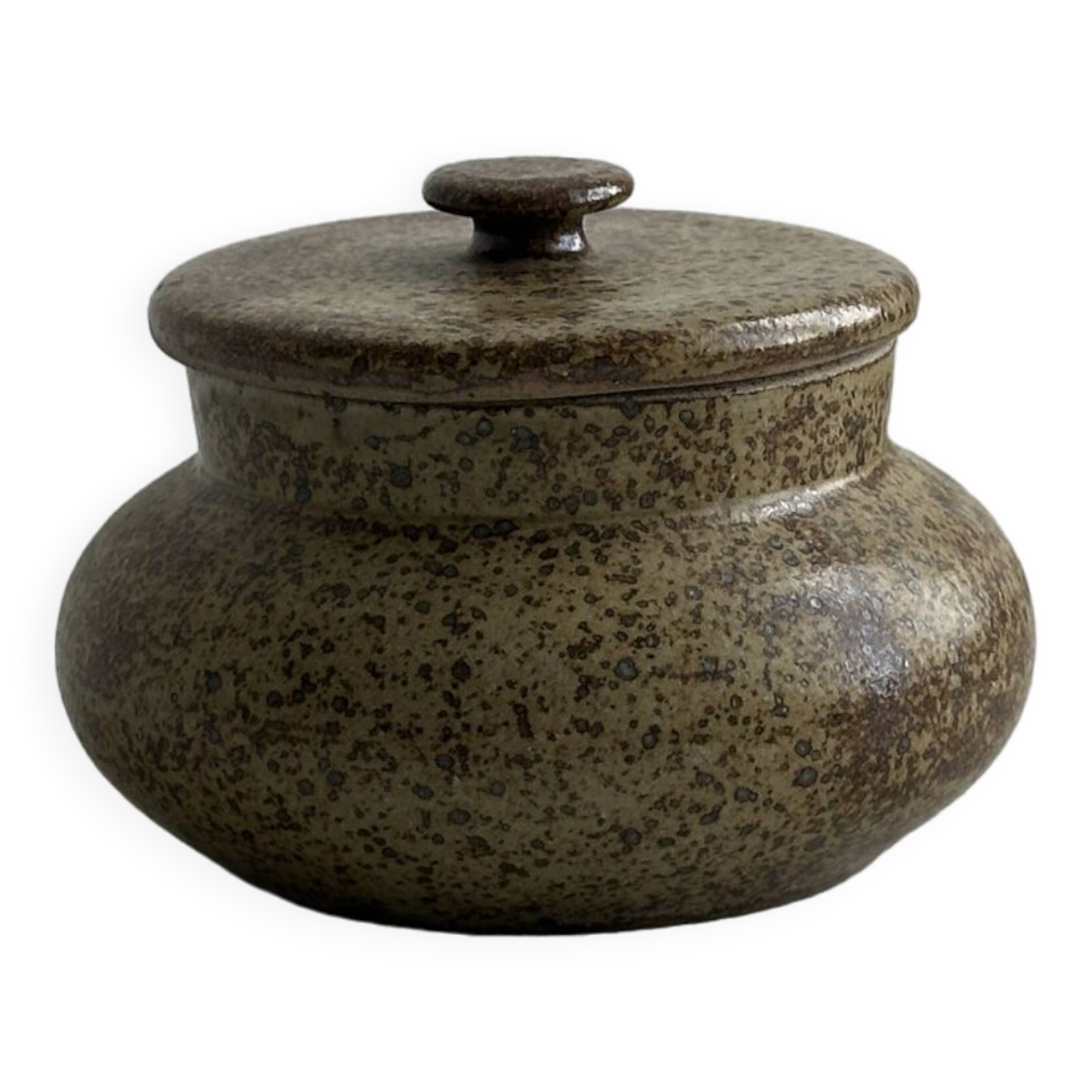 Pyrite stoneware sugar bowl.