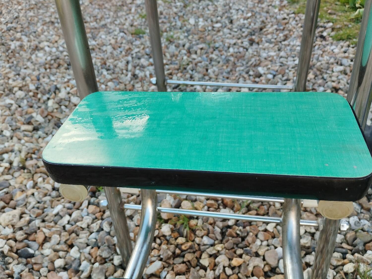 Old formica stool stepladder