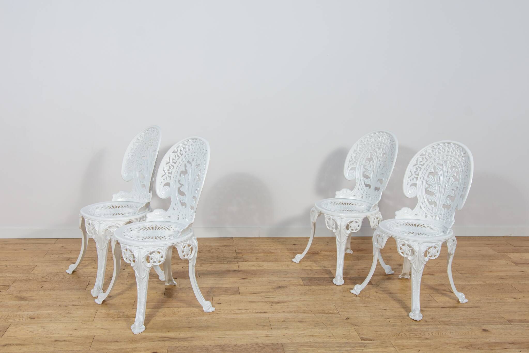 Victorian-Style Aluminium Garden Dining Set, United Kingdom, 1950s