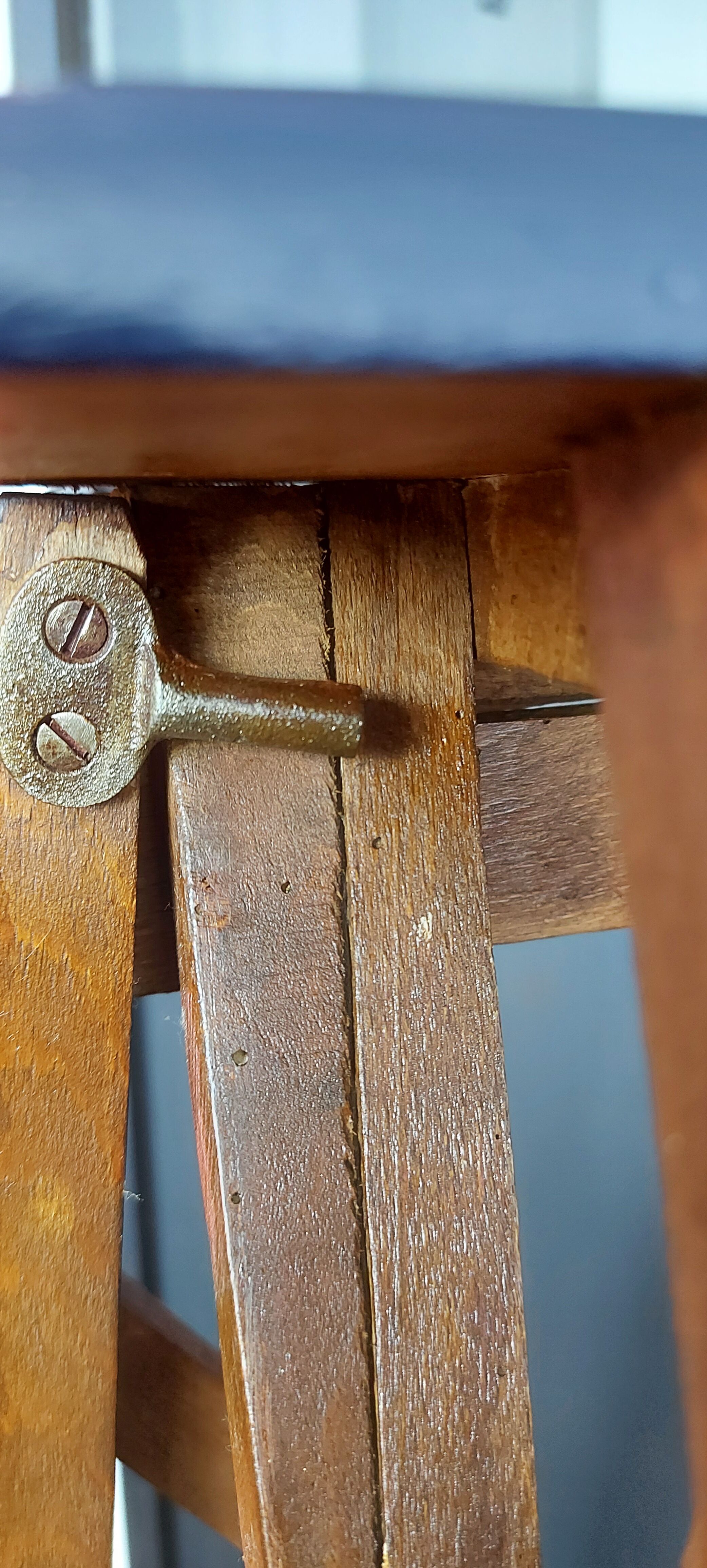 Design shelf from an old painter's stepladder